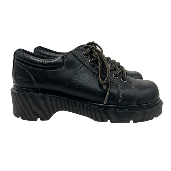 Dr. Martens Vintage Y2K Melissa Black Leather Chunky Lace Up Oxfords Women’s 8 - Picture 2 of 14